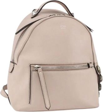 Fendi Pre-owned Backpacks, female, Beige, Size: ONE SIZE Pre-owned Vintage Backpack
