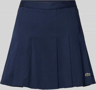 Lacoste Sport Mini-Rock aus Baumwoll-Mix in Dunkelblau, Gr&ouml;&szlig;e 34