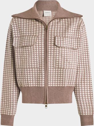 Varley Ablett Houndstooth Jacquard Jacket