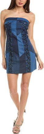 Gracia Denim Criss Cross String Mini Dress