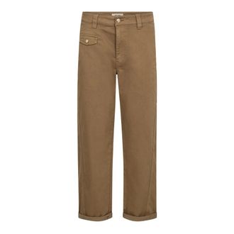 Mos Mosh Straight Jeans - Dames - Regular Fit Jeans - Bruin - W31 - Jeans