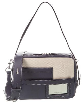 Tory Burch Canvas & Leather Camera Bag