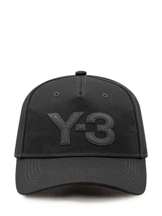 Yohji Yamamoto Black Logo Baseball Hat