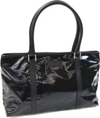 Gucci Black Pvc Leather Tote Bag (Pre-Owned)