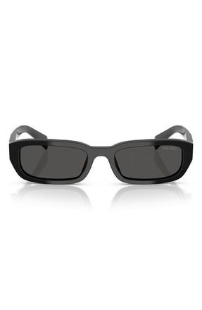 Prada 53mm Rectangular Sunglasses in Dark Grey at Nordstrom