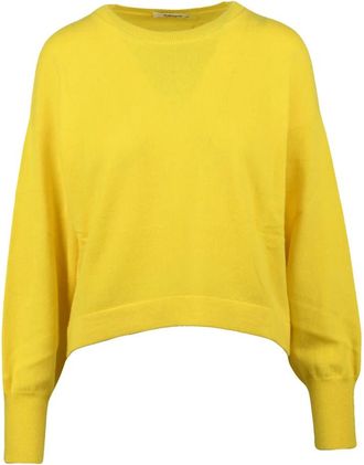 KANGRA Truien & Vesten, Dames, Geel, S, Kasjmier, Pullover Girocollo