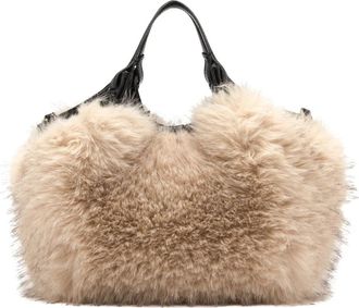 Gianni Chiarini Dua Bag - Dames - Schoudertassen - Beige - ONE Size - Leer - Tassen