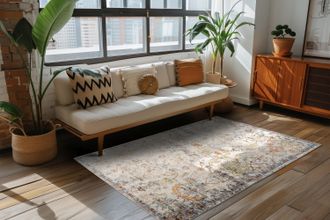 Kayoom Teppich KAYOOM Blazing Star, multi, Teppiche, B : 133cm 1 Stk., 10mm, L: 190cm, Polypropylen, Teppich, Kurzflor, B:133cm H:10mm L:190cm