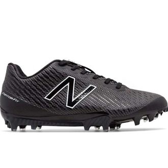 New Balance Mens New Balance Burn X WBURNXLB Black Gray Low Top Lacrosse Cleats NIN1277