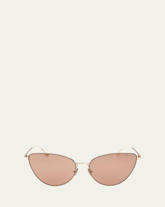 Tom Ford Anais Metal Cat-Eye Sunglasses