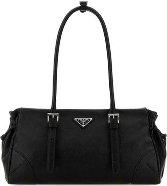 Prada Black Leather Medium Prada Bonnie Shoulder Bag