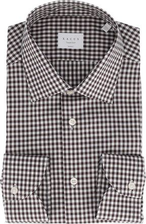 Xacus Tailored Black White Checkered Shirt