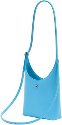 Courr&egrave;ges Womens Melt Shoulder Bag Blue Calfskin