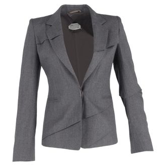 Maison Margiela Maison Margiela Gescheurde Enkel-Passende Blazer in Grijs Wol