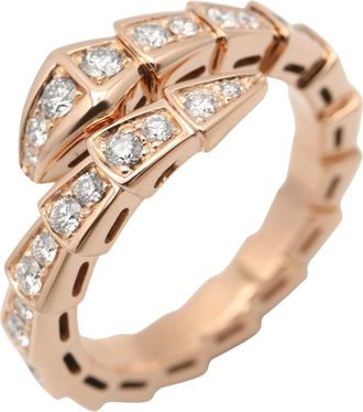 Bulgari Gold Clear Band Ring (Pre-Owned)