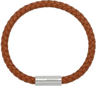 Estella Bartlett Caramel Brown Faux Leather Bracelet in Silver at Nordstrom