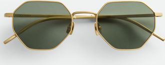 Bottega Veneta Intrecciato Geometrical Sunglasses - Bottega Veneta