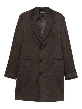 Ermenegildo Zegna Cappotto con tasche - Marrone