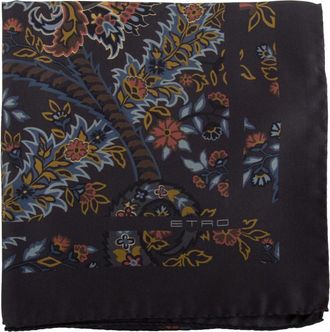 Etro Foulard Vrouw Blauwe Zijden Sjaal - Dames - Zijden sjaals - Veelkleurig - ONE Size - Accessoires
