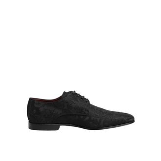 Dolce & Gabbana Mv 7985-P Brocade Veterschoenen - Heren - Nette schoenen - Blauw - 39 EU - Schoenen