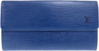 Louis Vuitton Blue Epi Leather Coin Purse/Coin Case (Pre-Owned)