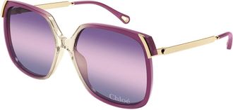 Chloé CH0286S 006 Womens Sunglasses Burgundy Size 60