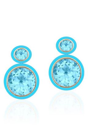 Goshwara Melange Drop Earrings in Pale Blue at Nordstrom
