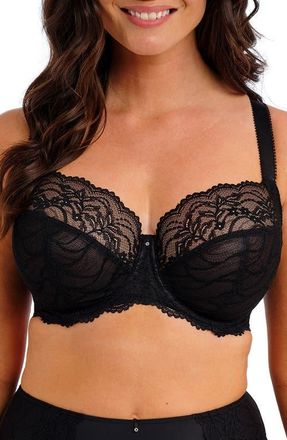 Fantasie Cesile Underwire Side Support Bra in Black at Nordstrom, Size 30Hh