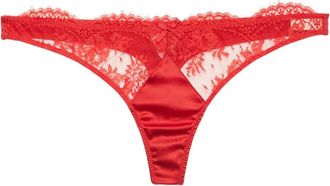 Fleur du Mal Frankie Lace thong - Red