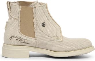 La Martina Vintage Effect Boots - Dames - Chelseaboots - Beige - 37 EU - Leer - Schoenen