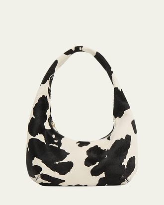 Mansur Gavriel Gnocchi Mini Cow-Print Calf Hair Shoulder Bag
