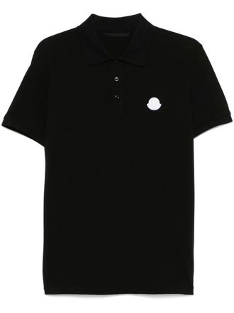 Moncler short-sleeve polo shirt - men - Cotton - S - Black