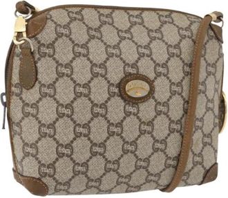 Gucci Pre-owned Vintage Schoudertas - Dames - Vintage Schoudertas - Beige - ONE Size - Leer - Vintage