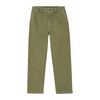 American Vintage Uzatown Rechte jeans - Heren - Jeans - Groen - Maat: L Katoen