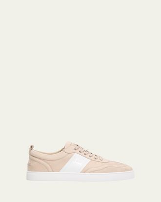 Christian Louboutin Mens Retero Nubuck Leather Low-Top Sneakers