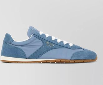 Prada calf leather re-nylon low-top sneakers