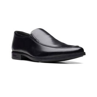 Clarks Mens Howard Edge Slipper, Black, 9.5 UK