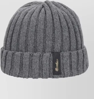 Borsalino ribbed cashmere beanie