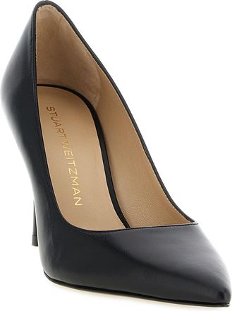 Stuart Weitzman Womens Black Calfskin High Pumps