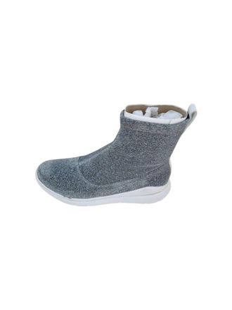 FitFlop Womens Loosh Luxe High Top Sneakers In Silver