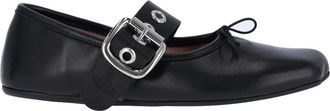 Vivienne Westwood Black Alice Lambskin Ballet Flats
