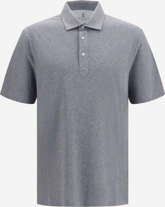 Brunello Cucinelli Cotton jersey Polo with shirt collar Male XXL