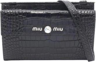 Miu Miu Borsa a spalla Pre-owned in pelle - - Pre-owned - Donna - Nero - ONE SIZE