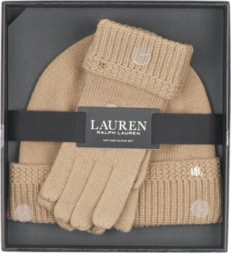 Polo Ralph Lauren Berretto in misto lana Signature Pony - - Accessories - Donna - Marrone - ONE SIZE