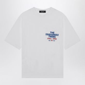 Dsquared2 White Cotton T Shirt With Logo