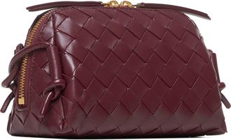 Bottega Veneta Womens Concert Bag Intrecciato Bordeaux Lambskin