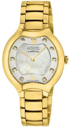 Gevril Group Lugano Swiss Diamond Watch, 35mm - 0.1ct. in Gold at Nordstrom Rack