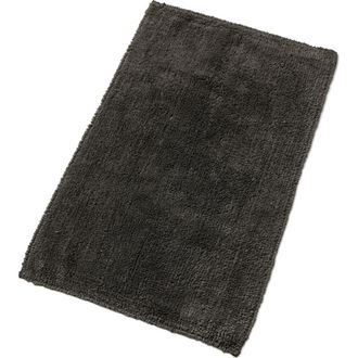 Christy Reversible Deep Pile Thick Cotton Bath Rug in Graphite at Nordstrom, Size Medium
