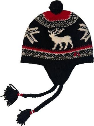 Polo Ralph Lauren Reindeer Trapper in Black/red/cream at Nordstrom