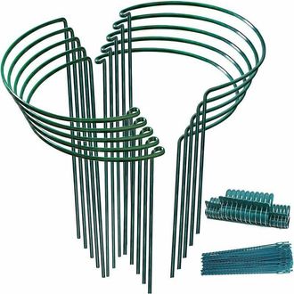 OEM Soportes Para Plantas, 10 Estacas Para Plantas, Soportes Verdes Semicirculares Para Plantas, Ayuda A Que Tus Plantas Crezcan - Anillos Para Plantas Pa